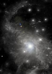 Star field in space and a nebulae © marusja2