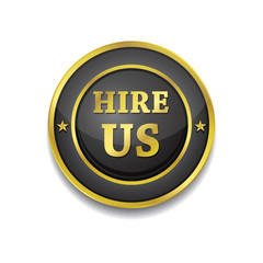 Hire Us Glossy Shiny Circular Vector Button