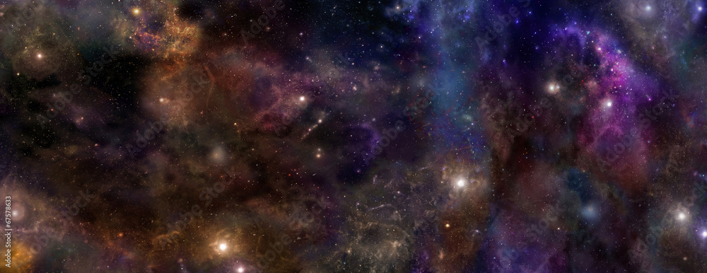 Wall mural deep space banner