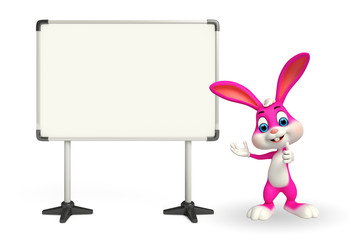 Easter Bunny with display board