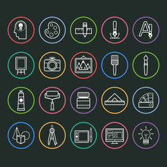 Painter icon set