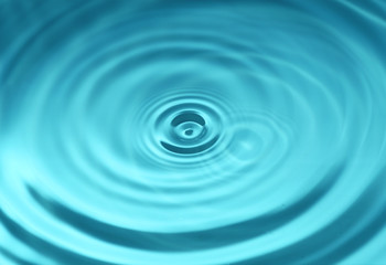 wave from water drop droplet