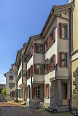 Fototapeta na wymiar street in Rapperswil, Switzerland