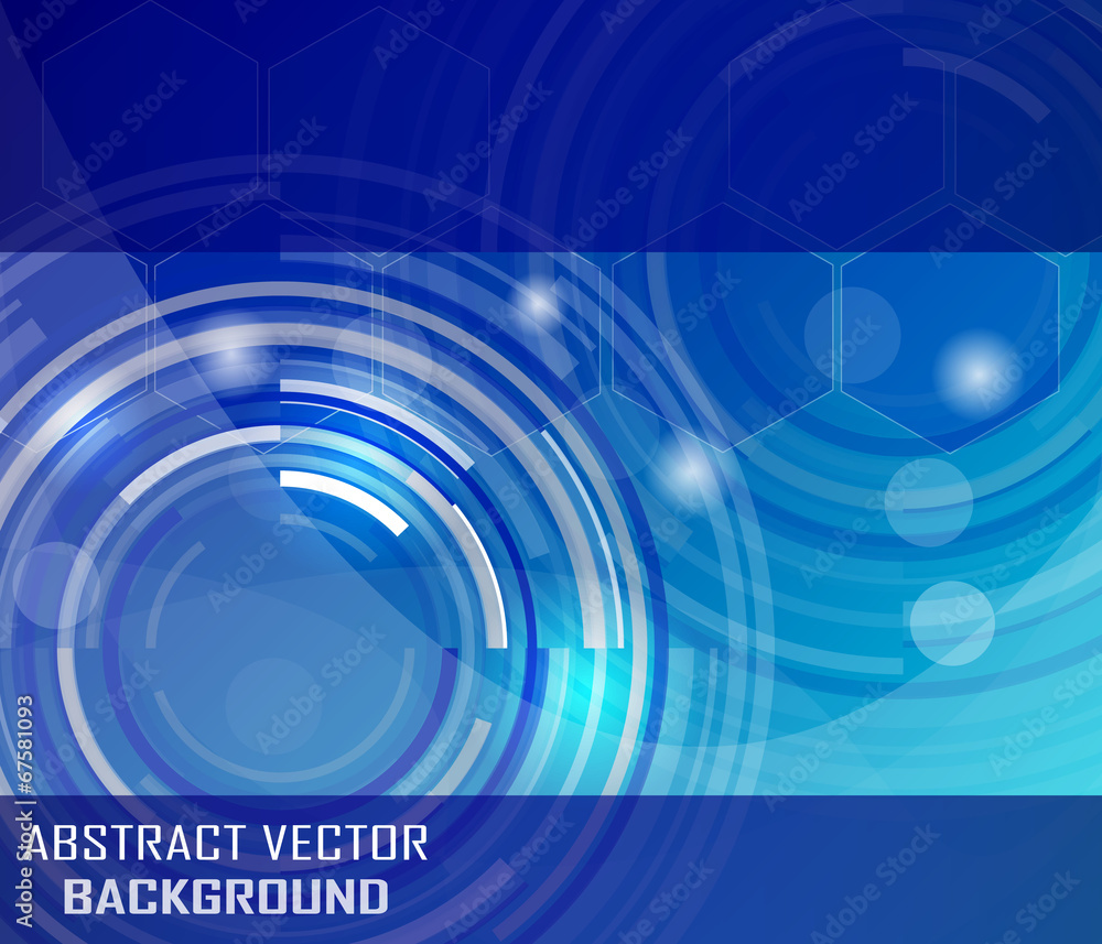 Poster abstract vector background with circular elements
