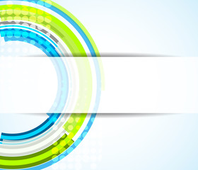 Abstract vector background with circular elements