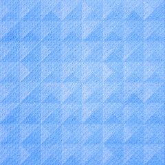 Blue triangle pattern tissue