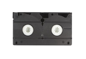 video tape on white background