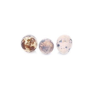Close up of quail eggs.