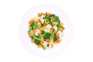 Salad with broccoli.
