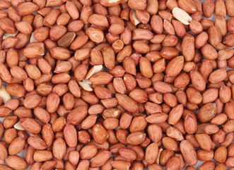 Close up of peanuts. Texture.