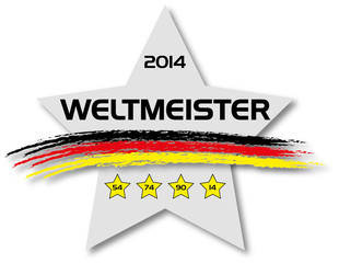 Deutschland - Weltmeister 2014 - 4 Sterne