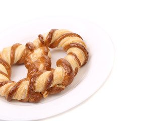 Beautiful knot-shaped biscuit.