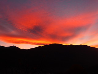 Coucher de soleil sur les crêtes 05