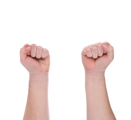 Two fists.