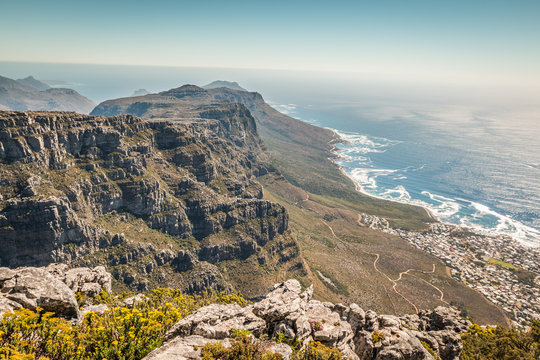 Twelve apostles in Table Mount in Cape Town South Africa