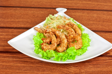 Fried shrimps