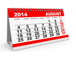 Calendar August 2014.