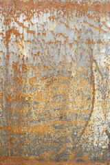 Corroded metal plate