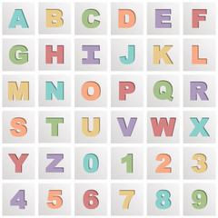square alphabet icons