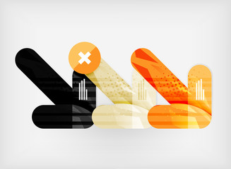 Modern web presentation design layout