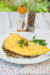 Champignon-Omlette