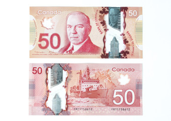 50 Canadian dollar bill