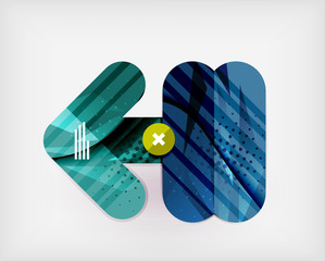 Modern web presentation design layout