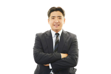 笑顔のビジネスマン