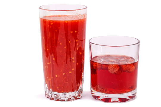 Tomato Juice And Strawberry Compote