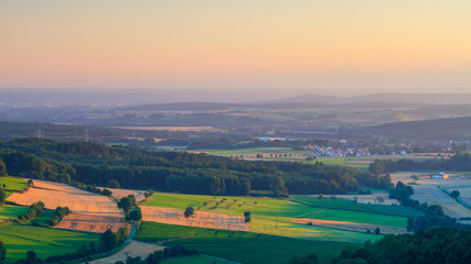Fototapeta na wymiar Bavarian Rural Countryside Landscape