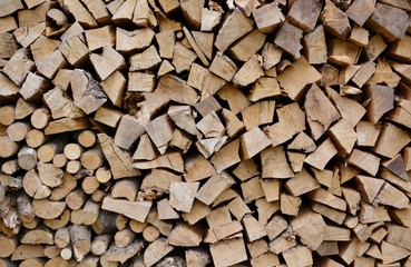 Wooden surface with abstract pattern