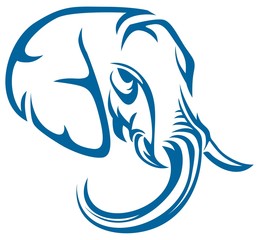 blue head elephant