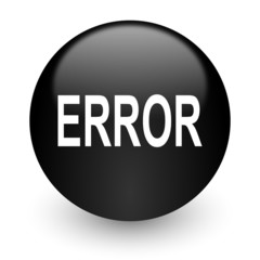 error black glossy internet icon