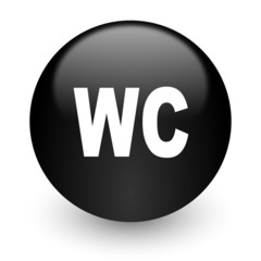 toilet black glossy internet icon