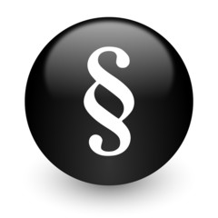 paragraph black glossy internet icon