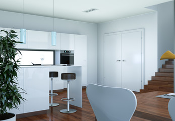 Naklejka na ściany i meble modern Loft Interior Design