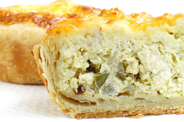 Filling in Delicious chicken tarts