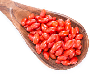Goji Berries (Woldsberry) isolated on white