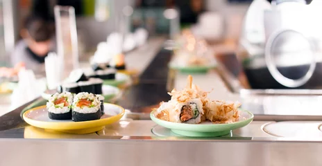 Keuken spatwand met foto tasty sushi © Maksim Shebeko