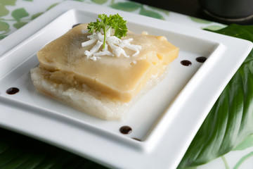 Thai Custard with Sticky Rice