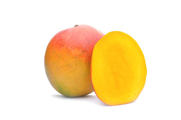 Mango fruit isolated on white background