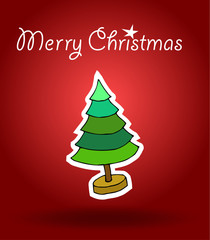 Christmas card.hand drawn Vector