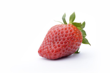 Fresh strawberry isolated on white background