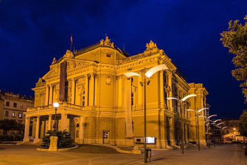 Fototapeta premium Croatian National Theatre Ivan Zajc in Rijeka