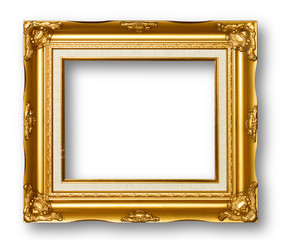 Golden picture frame