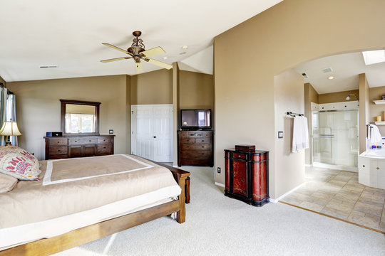 Luxury master bedroom interior