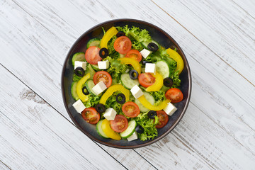 Fresh vegetable salad