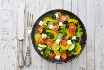 Fresh vegetable salad