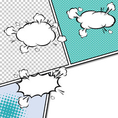 comic template Vector