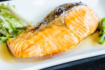 Salmon teriyaki